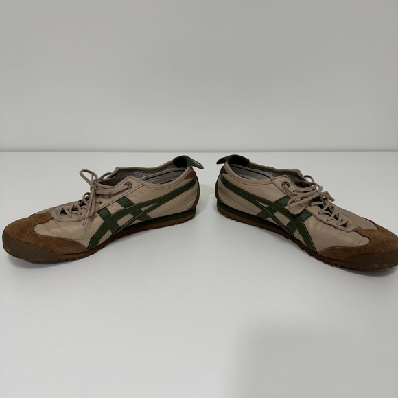 Onitsuka Tiger Tokuten Beige Green Lace Up Sneakers - Picture 5 of 12